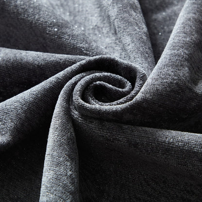 Divano con cuscino morbido in tessuto di ciniglia scintillante con 2 cuscini