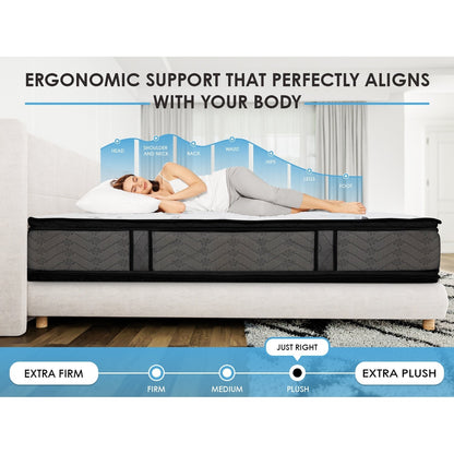 Materasso ortopedico Spectra da 14 pollici con superficie trapuntata in peluche