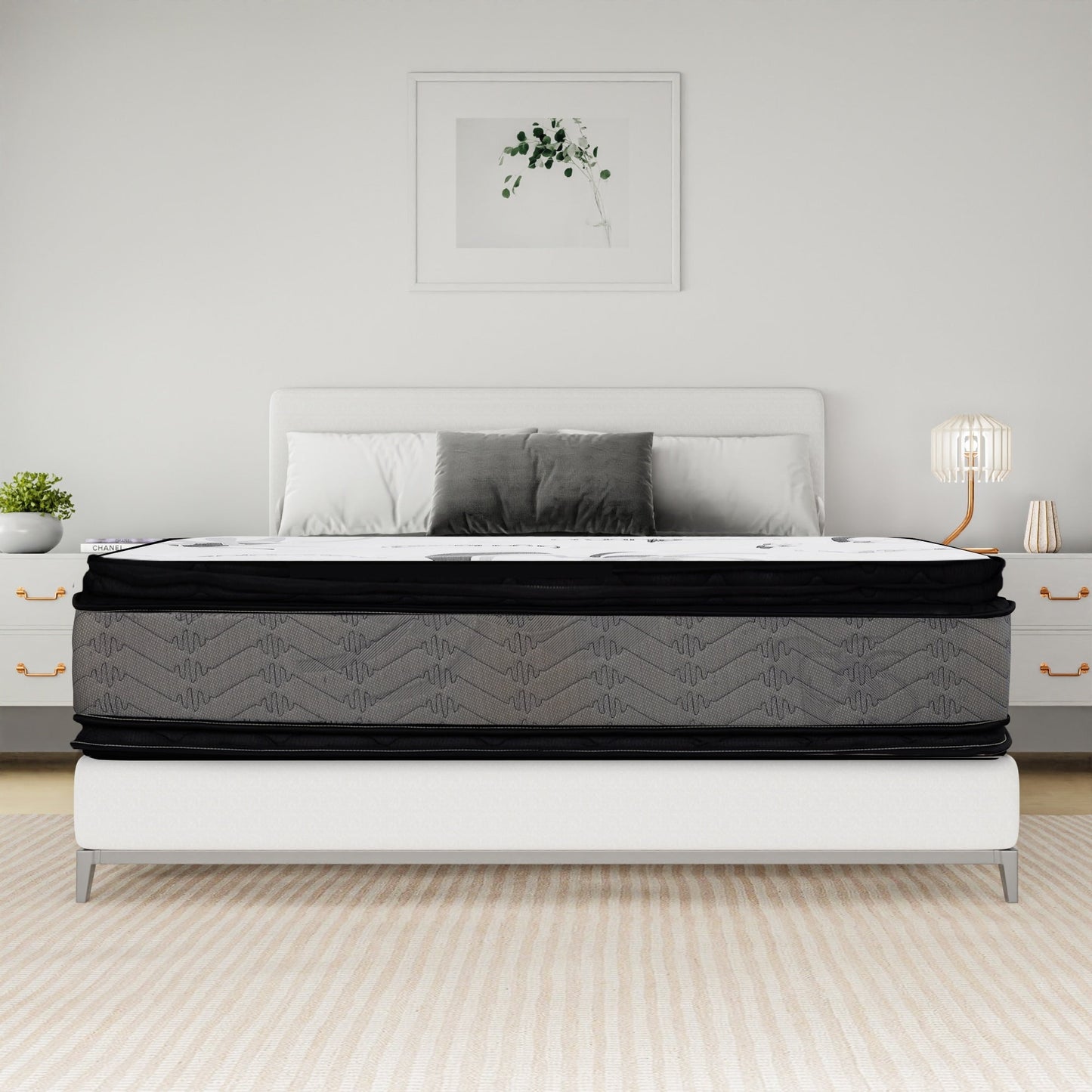 Materasso ortopedico Spectra da 14 pollici con superficie trapuntata in peluche