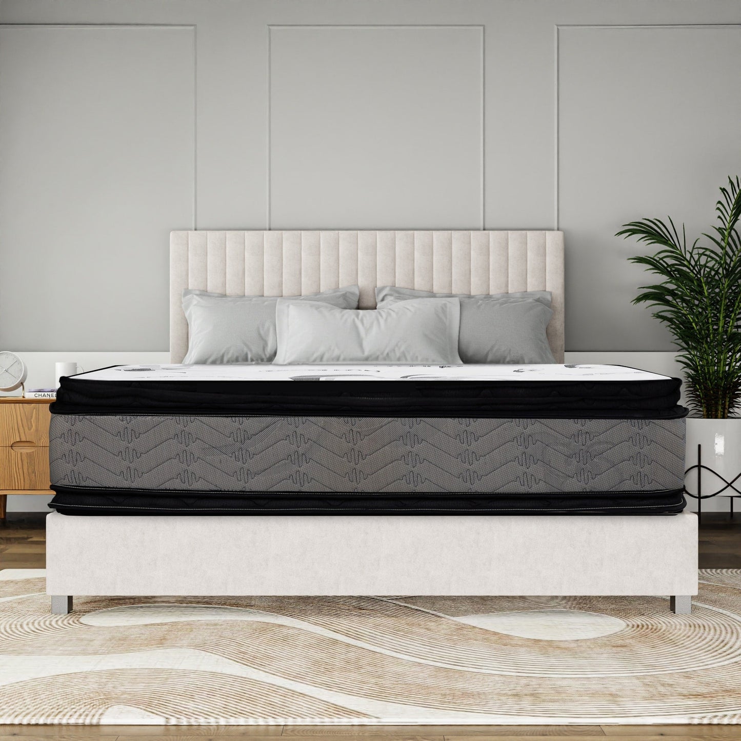 Materasso ortopedico Spectra da 14 pollici con superficie trapuntata in peluche