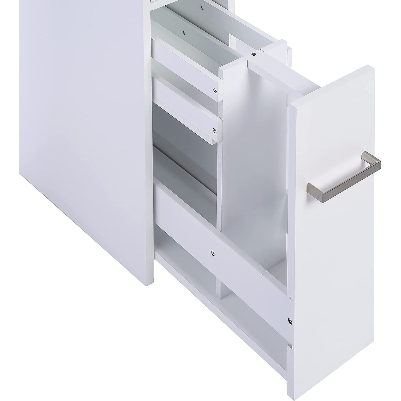 Mobiletto portaoggetti sottile per bagno Spirich Home, porta carta igienica indipendente, mobiletto portaoggetti con cassetto estraibile per bagno