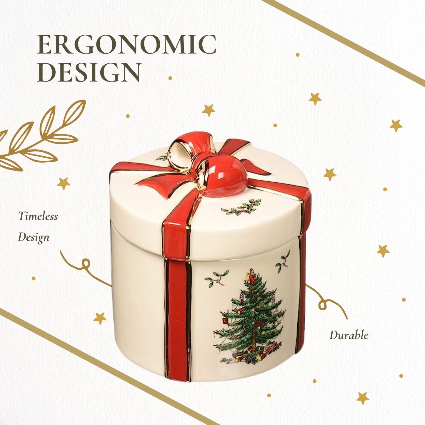 Albero di Natale Spode - Confezione regalo da 2 pezzi - 4