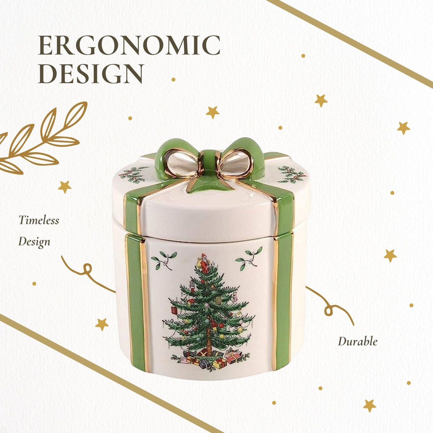 Albero di Natale Spode - Confezione regalo da 2 pezzi - 4