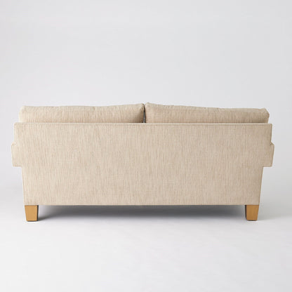 Divano con braccioli quadrati