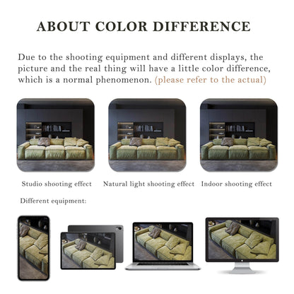 Divano quadrato 110'' Masha Velvet a quattro posti per divano letto da soggiorno