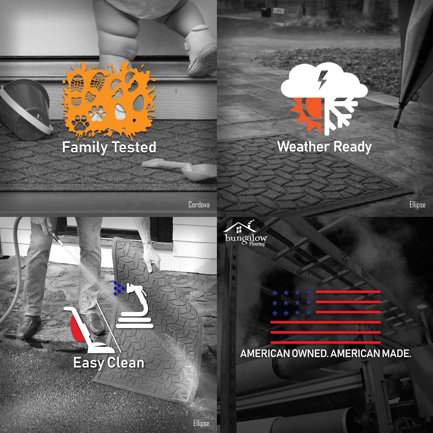 Zerbino per interni ed esterni WaterHog Squares