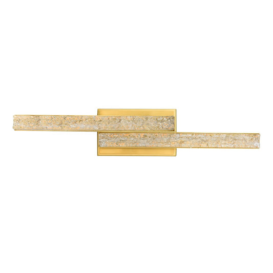 Lampada da toeletta a LED integrata in ottone Stagger