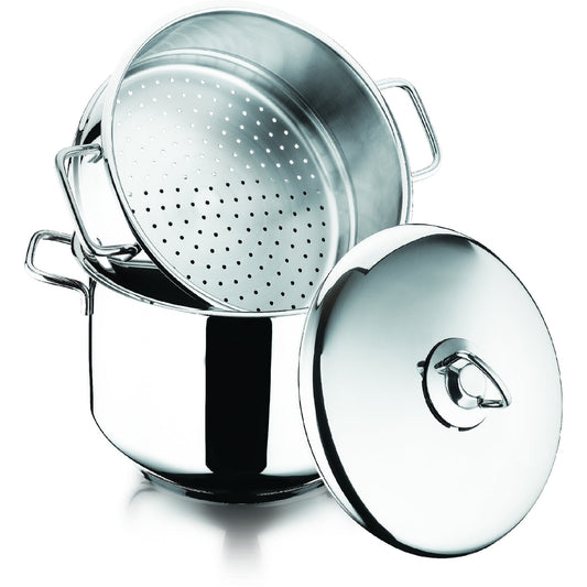 Pentola per cottura a vapore in acciaio inossidabile, inserto per pila