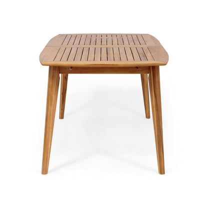 Set da pranzo espandibile da esterno Stamford in legno di acacia da 9 pezzi di Christopher Knight Home