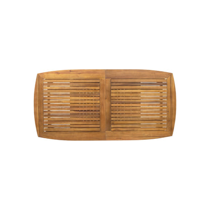 Set da pranzo espandibile da esterno Stamford in legno di acacia da 9 pezzi di Christopher Knight Home