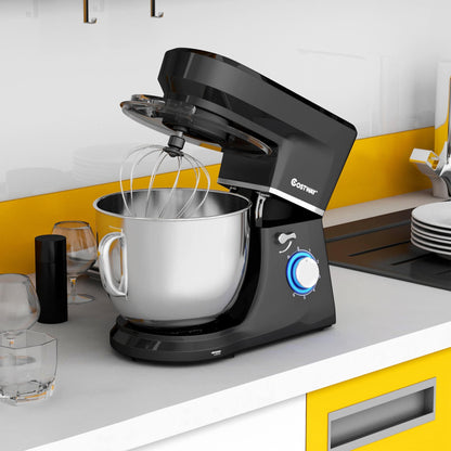 Impastatrice elettrica con testa inclinabile a 6 velocità, 7,5 Qt e frusta