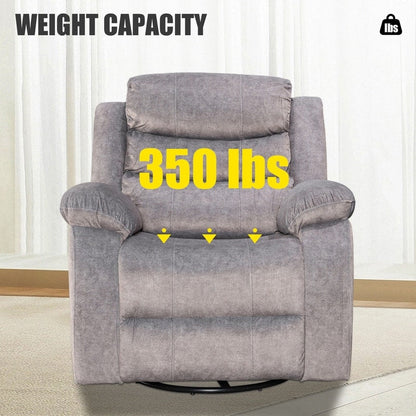 Poltrona reclinabile standard con funzione di oscillazione e rotazione per il soggiorno