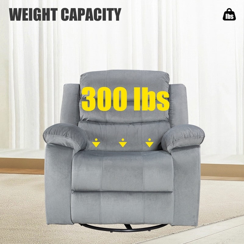 Poltrona reclinabile standard con funzione di oscillazione e rotazione per il soggiorno