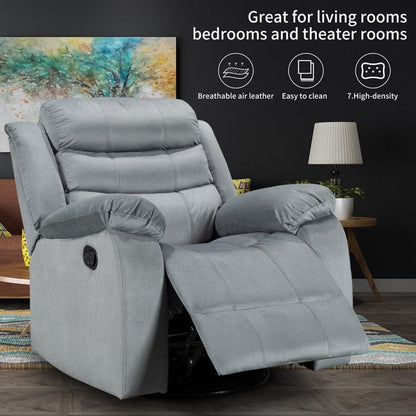 Poltrona reclinabile standard con funzione di oscillazione e rotazione per il soggiorno