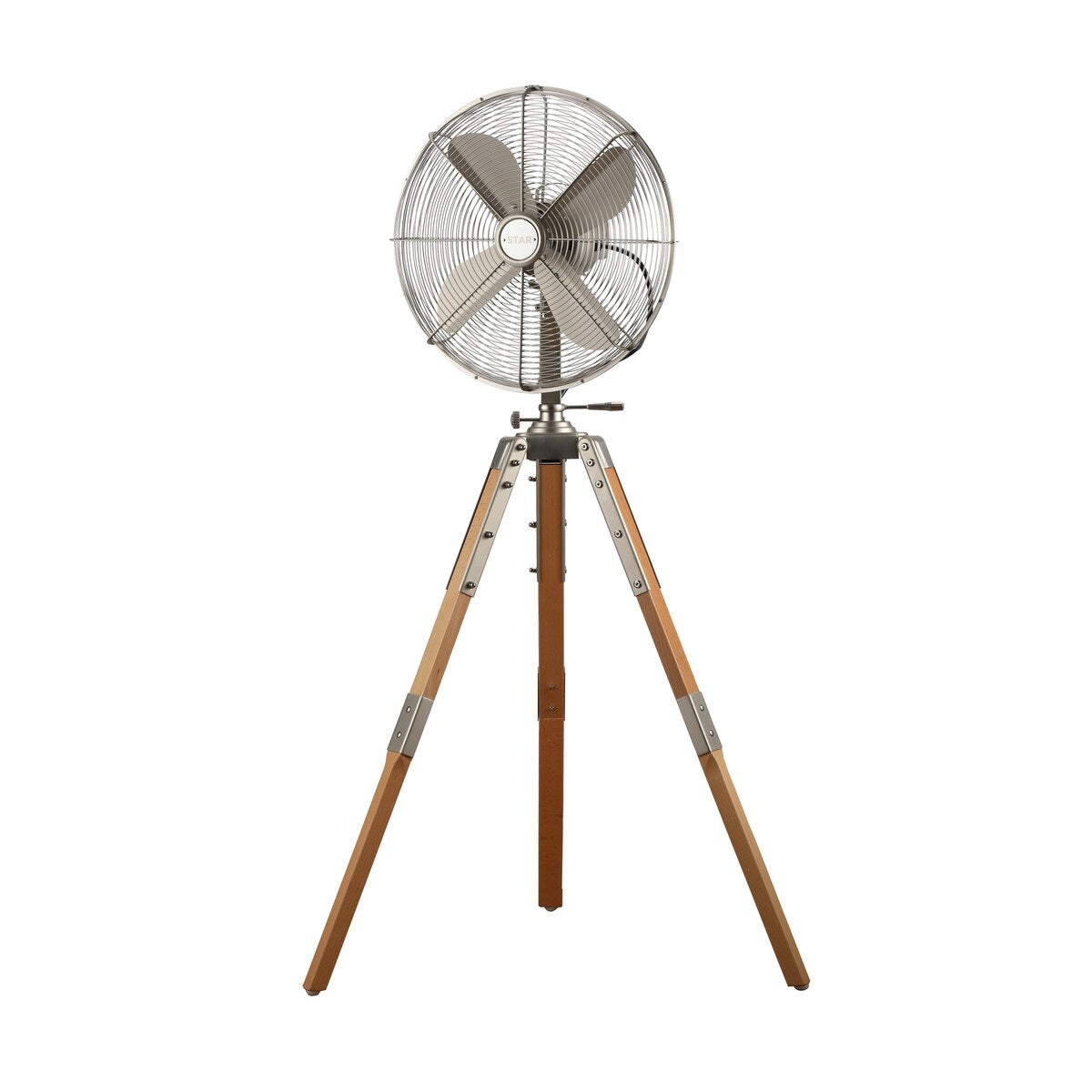 Ventilatore a piantana Star Fans Star Treppiede da 16 pollici con gambe in legno