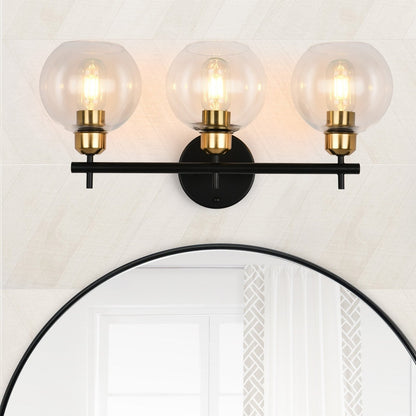 Lampada da bagno moderna dimmerabile Starsky a 4 luci con paralume in vetro a globo