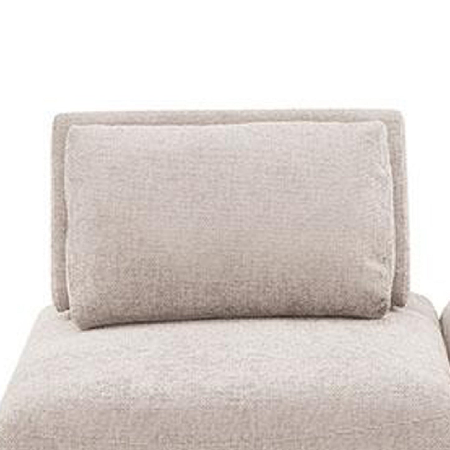 Divano modulare curvo a 2 posti Stavan, schienale regolabile in bouclé marrone chiaro