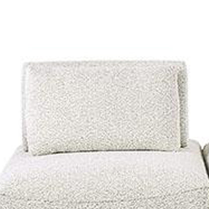 Divano curvo modulare Stavan a 3 posti, seduta regolabile in grigio Boucle