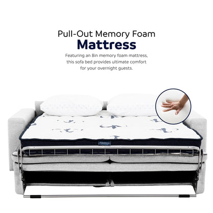 Divano letto matrimoniale Giotto Stearns &amp; Foster® da 78 pollici con materasso in memory foam