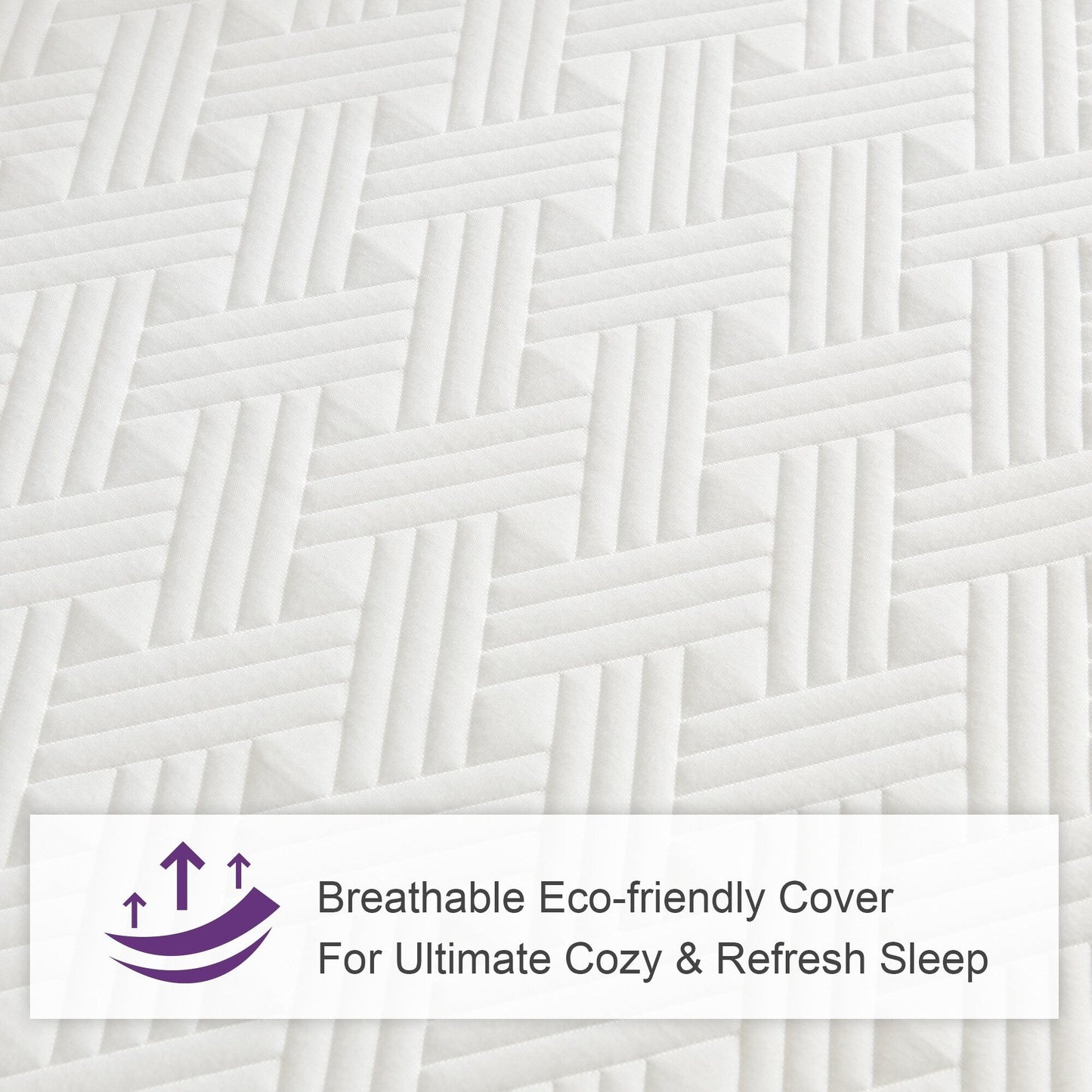 Materasso in memory foam in gel Stiku 10, taglia media, letto in scatola, a basso movimento, trasparente