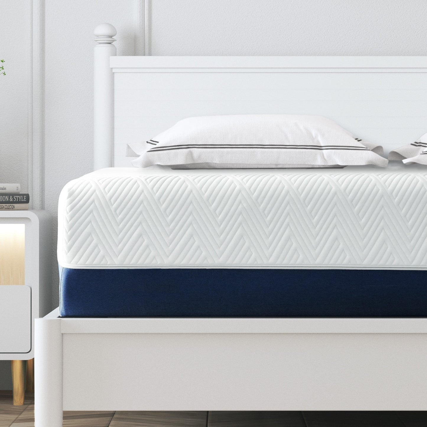 Materasso in memory foam rinfrescante Stiku da 12 pollici per un buon sonno, materasso in una scatola