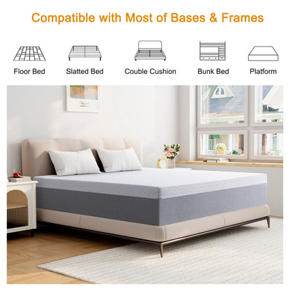 Materasso in memory foam rinfrescante Stiku da 12 pollici per un buon sonno, materasso in una scatola