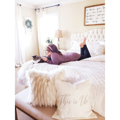 Set copripiumino in cotone con motivo Stone Cottage Mosaic