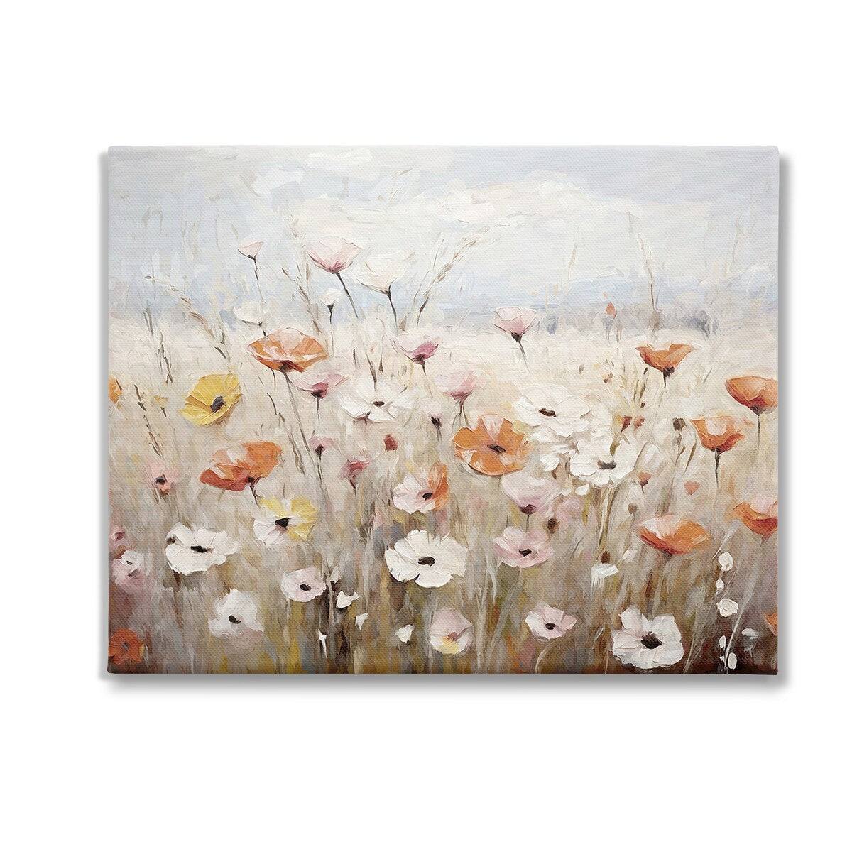 Stupell Charming Flower Meadow Canvas Wall Art Design di Ramona Murdock