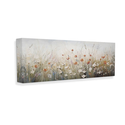 Stupell Neutral Poppy Blooms Canvas Wall Art Design di Ramona Murdock