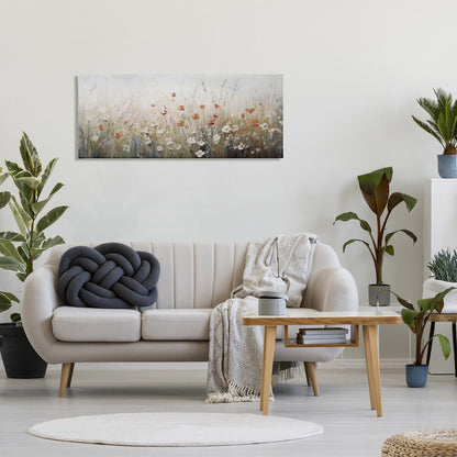 Stupell Neutral Poppy Blooms Canvas Wall Art Design di Ramona Murdock