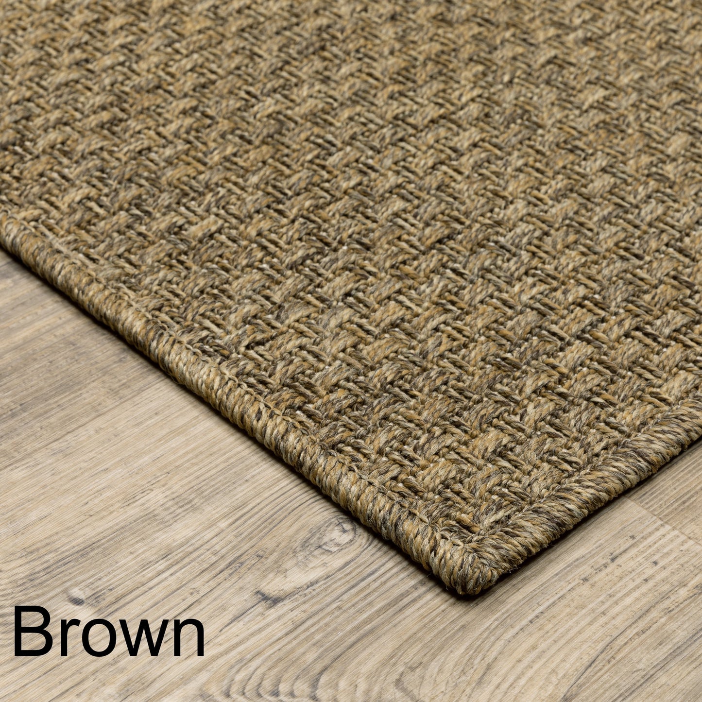 Tappeto da interno ed esterno in stile Haven Veranda Tonal Woven Basket Weave