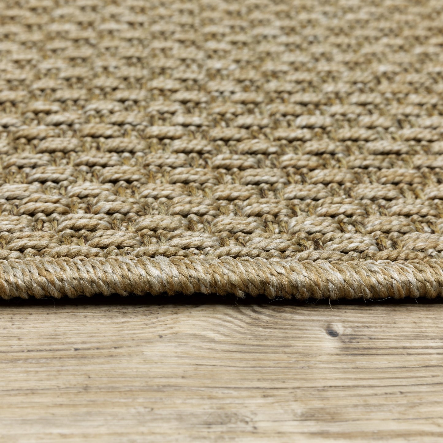 Tappeto da interno ed esterno in stile Haven Veranda Tonal Woven Basket Weave
