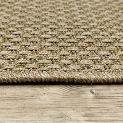 Tappeto da interno ed esterno in stile Haven Veranda Tonal Woven Basket Weave