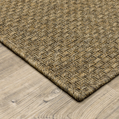 Tappeto da interno ed esterno in stile Haven Veranda Tonal Woven Basket Weave
