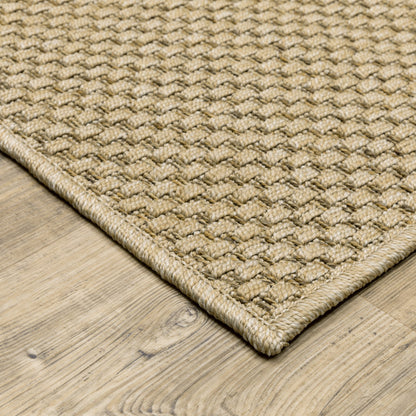 Tappeto da interno ed esterno in stile Haven Veranda Tonal Woven Basket Weave
