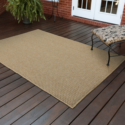 Tappeto da interno ed esterno in stile Haven Veranda Tonal Woven Basket Weave