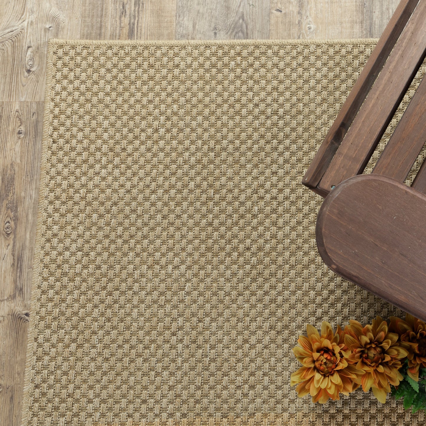 Tappeto da interno ed esterno in stile Haven Veranda Tonal Woven Basket Weave