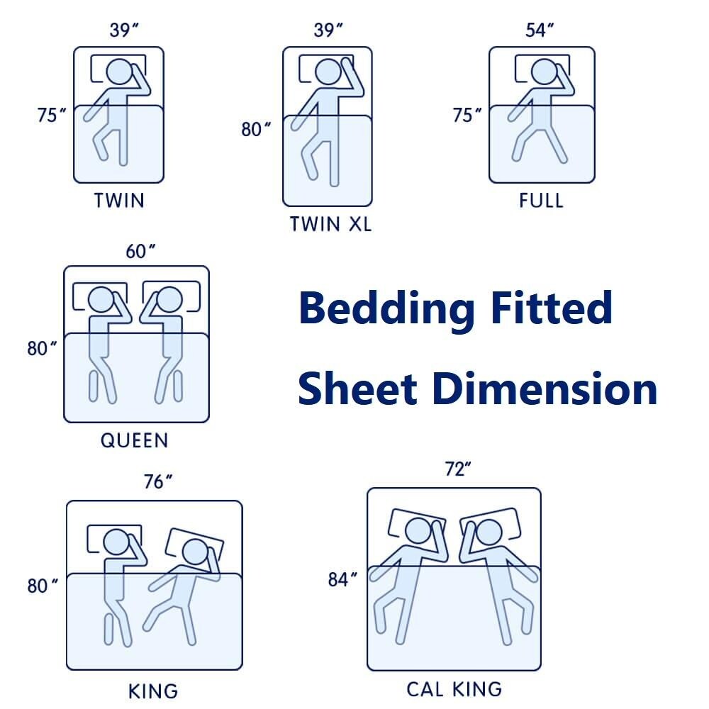 Lenzuolo con angoli con tasca profonda Subrtex Premium Microfibra da 15 pollici