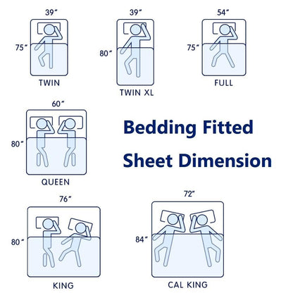 Lenzuolo con angoli con tasca profonda Subrtex Premium Microfibra da 15 pollici