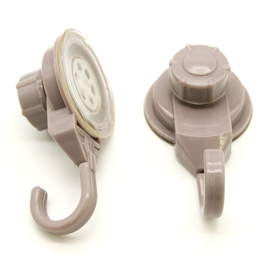 Ganci a ventosa per doccia e cucina, organizer per pareti in luffa, set da 2