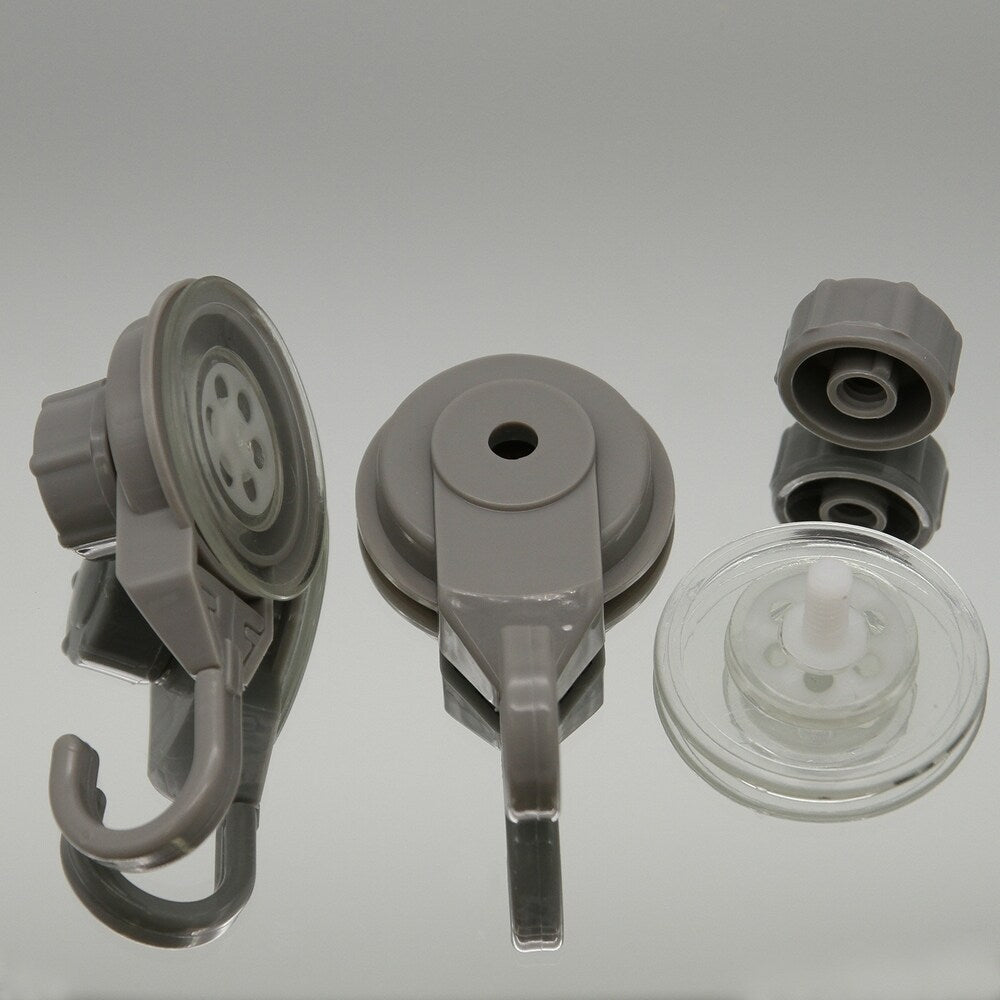 Ganci a ventosa per doccia e cucina, organizer per pareti in luffa, set da 2