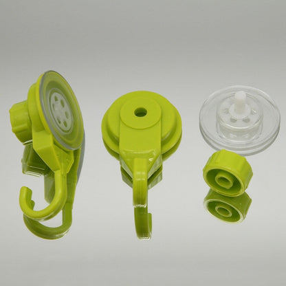 Ganci a ventosa per doccia e cucina, organizer per pareti in luffa, set da 2