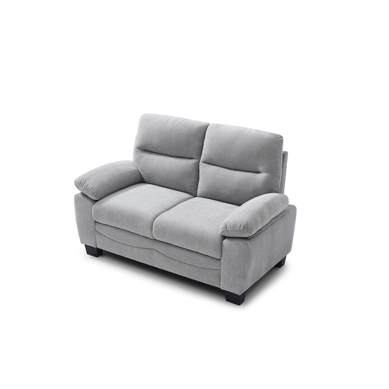 Divano dritto in poliestere con braccioli e cuscino Summerton da 59 pollici