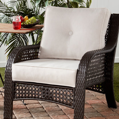 Set di cuscini da esterno Sunbrella Premium da 2 pezzi con seduta profonda