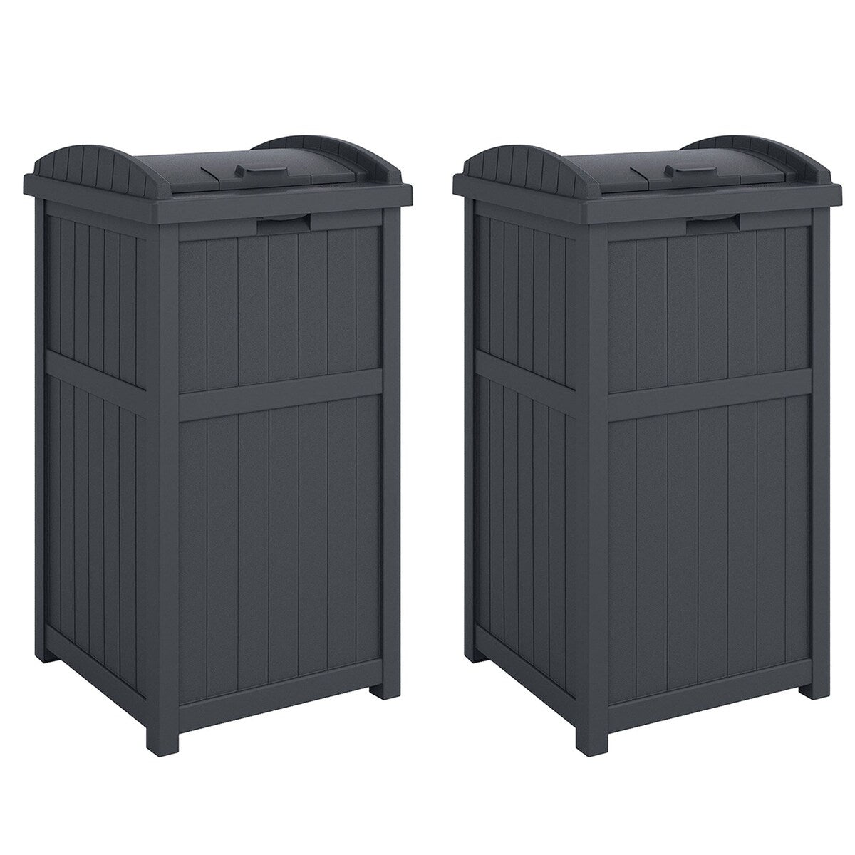 Suncast 30 Gallon Hideaway Trash, bidoni per rifiuti per esterni e cyberspazio