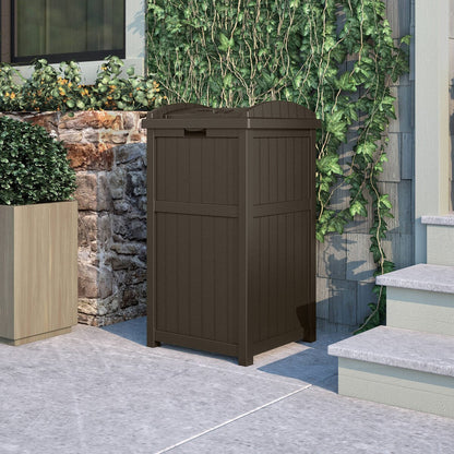 Suncast 30 Gallon Hideaway Trash, bidoni per rifiuti per esterni e cyberspazio