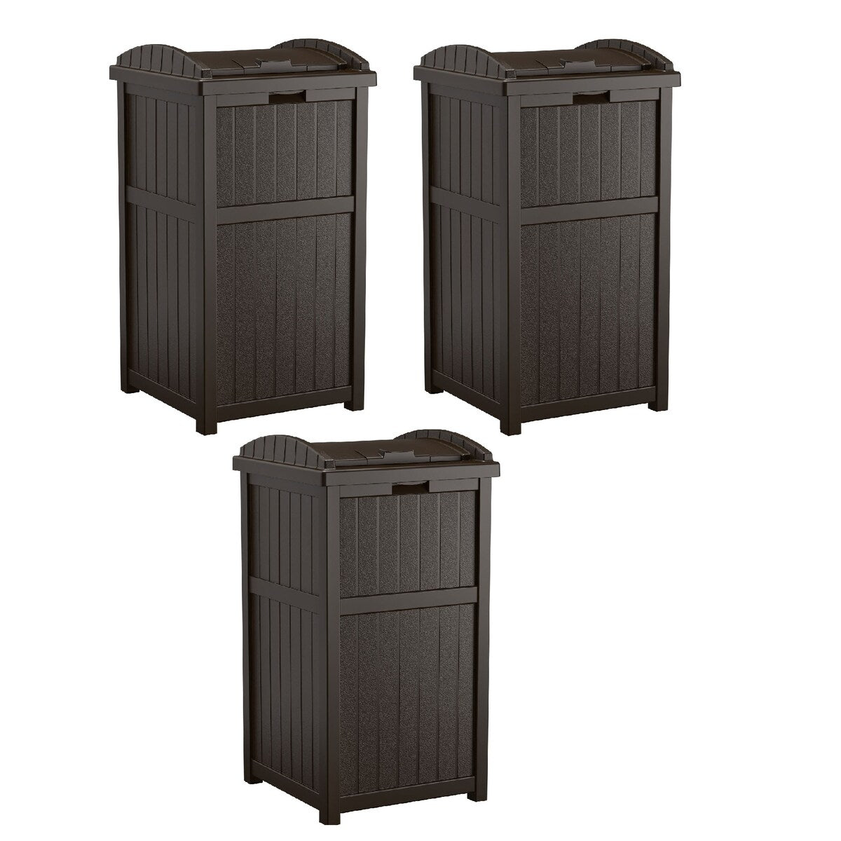 Suncast 30 Gallon Hideaway Trash, bidoni per rifiuti per esterni e cyberspazio
