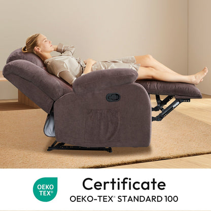 Poltrona reclinabile riscaldabile e massaggiante di dimensioni standard super confortevole