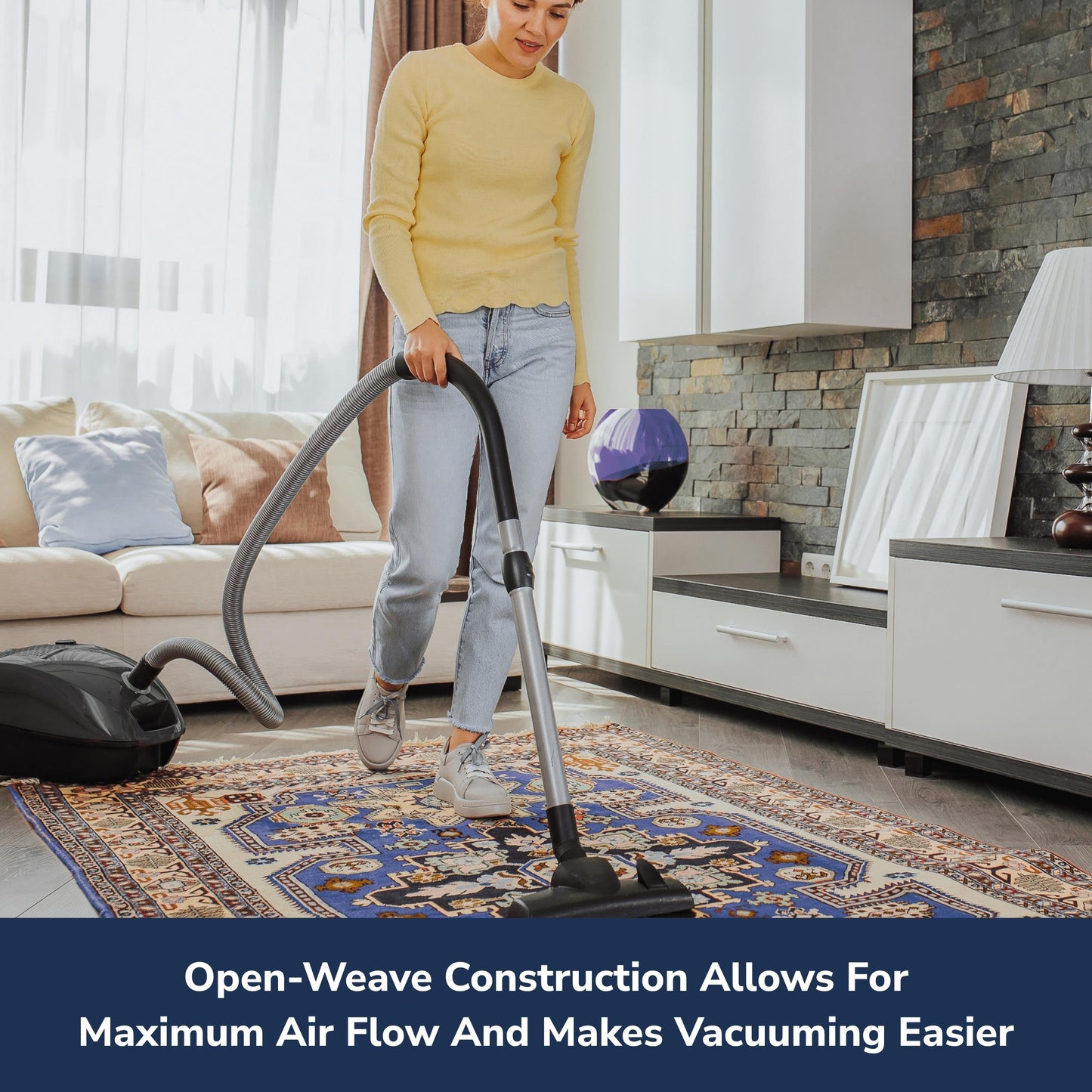 Tappetino antiscivolo Super Grip di Slip-Stop - Avorio