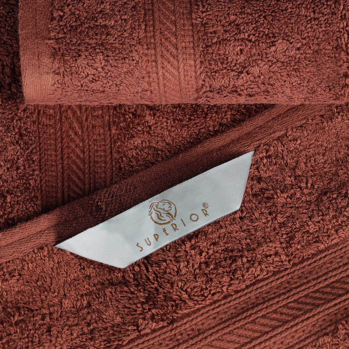 Set di asciugamani di qualità superiore in cotone pettinato a fibra lunga, 6 pezzi